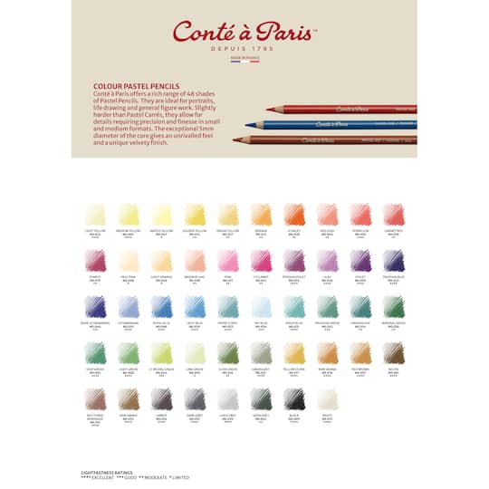 Conté à Paris™ White Pastel Pencils, 2ct.